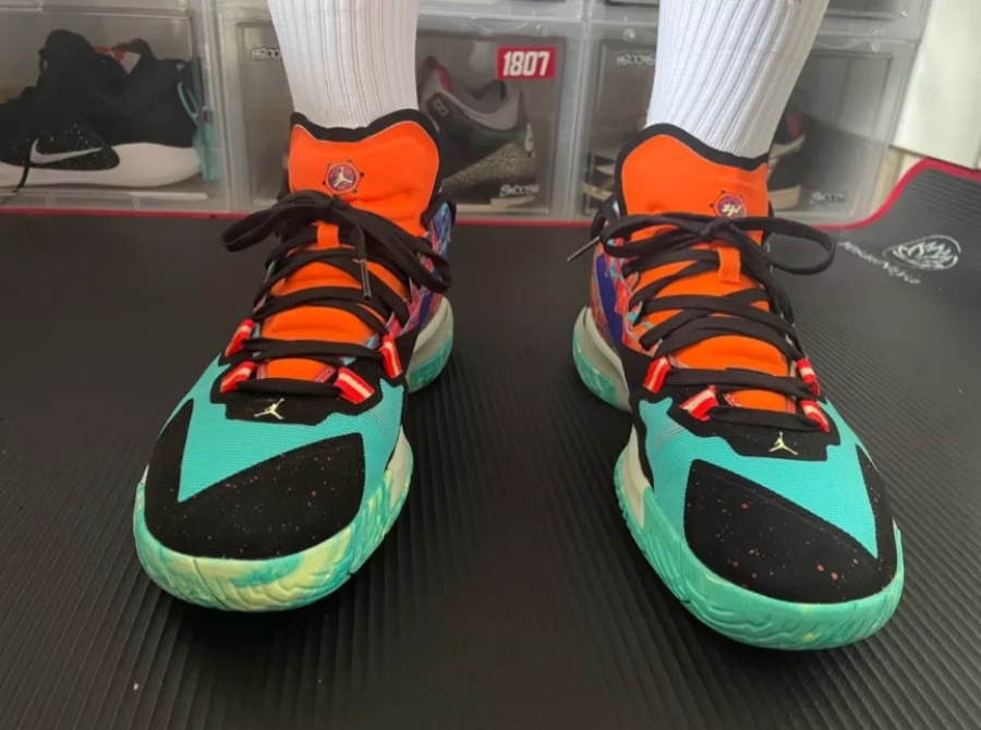 Giày Nike Air Jordan Zion 1 Planet Z 'Hyper Jade' DA3129-800 - Ảnh 4
