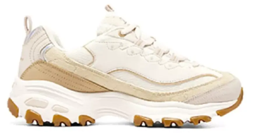 Giày Skechers Dlites 'White Beige' 896148-NAT