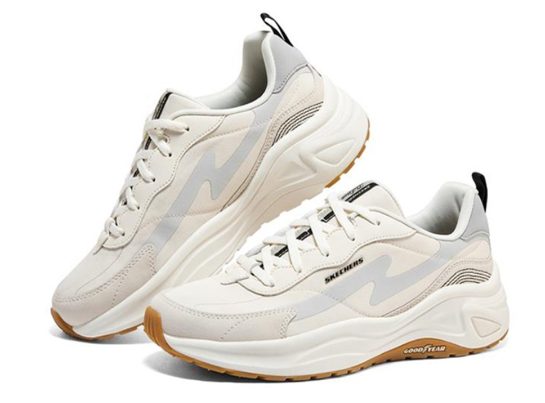 Giày Skechers D'Lites Wave 'Cream Gray' 149389-NTBK - Ảnh 7