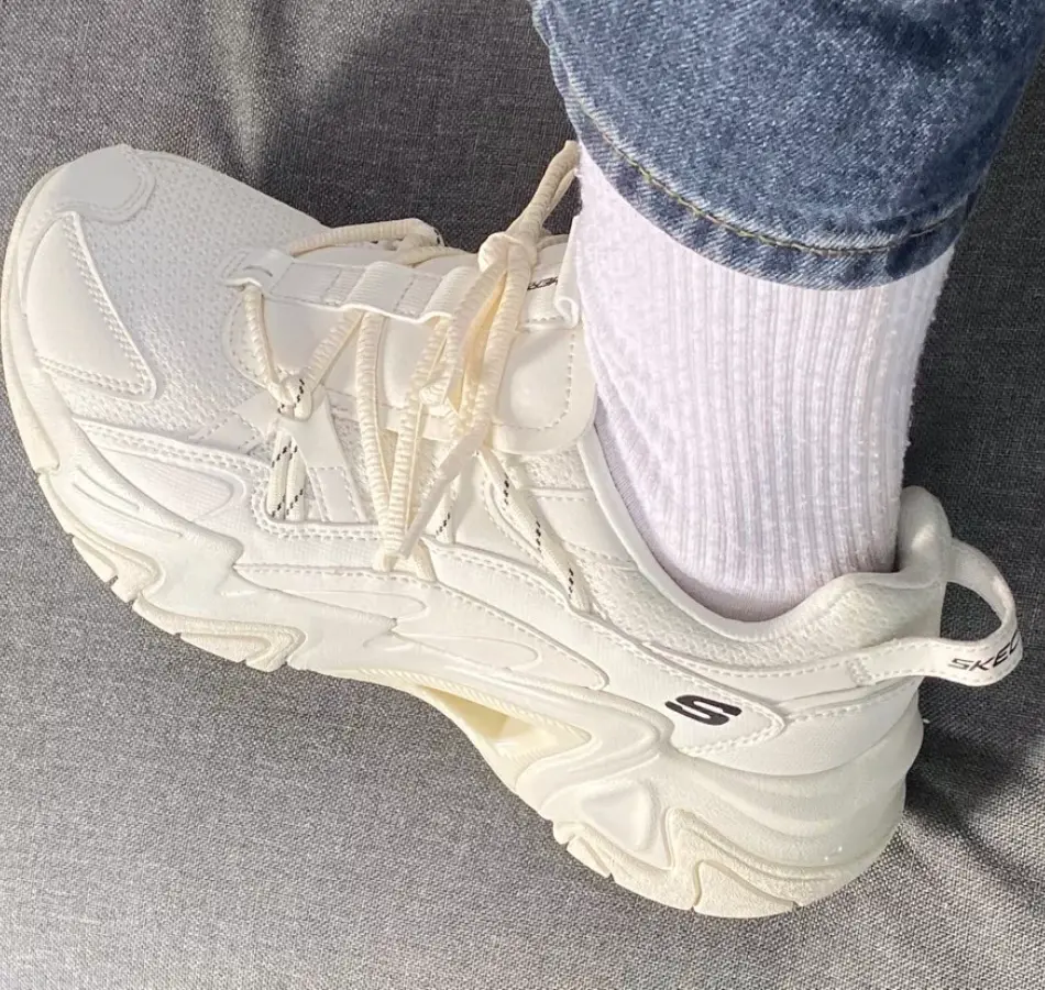 Alternative view of Giày Skechers D'Lites Stamina 'White' 896072-OFWT