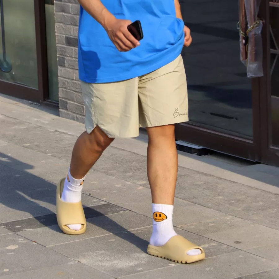 Dép Adidas Yeezy Slides 'Desert Sand' FW6344 - Ảnh 5