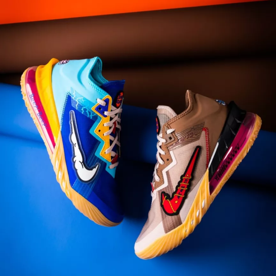 Giày Nike Space Jam x LeBron 18 Low 'Wile E. x Roadrunner' CV7562-401 - Ảnh 5