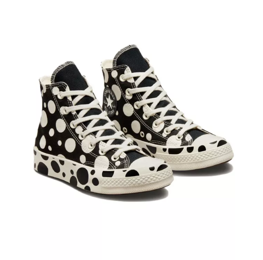 Giày Converse Chuck Taylor All Star '70 Hi Polka Dot 'Black White' A01182C - Ảnh 4