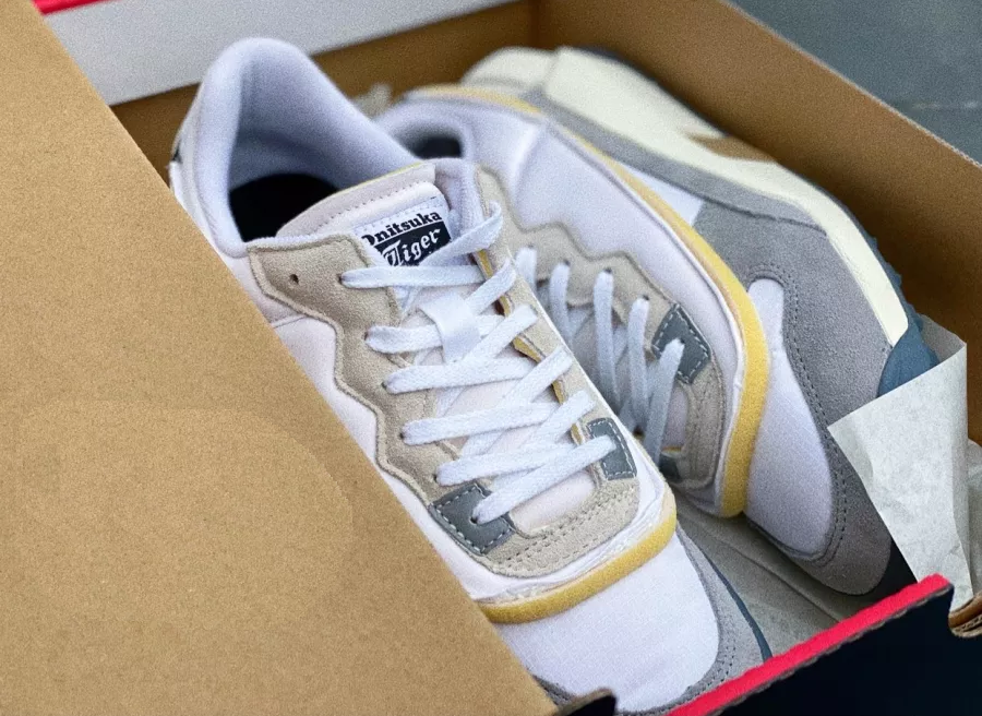 Giày Onitsuka Tiger Admix Runner 'While Grey' 1183B357-102 - Ảnh 5