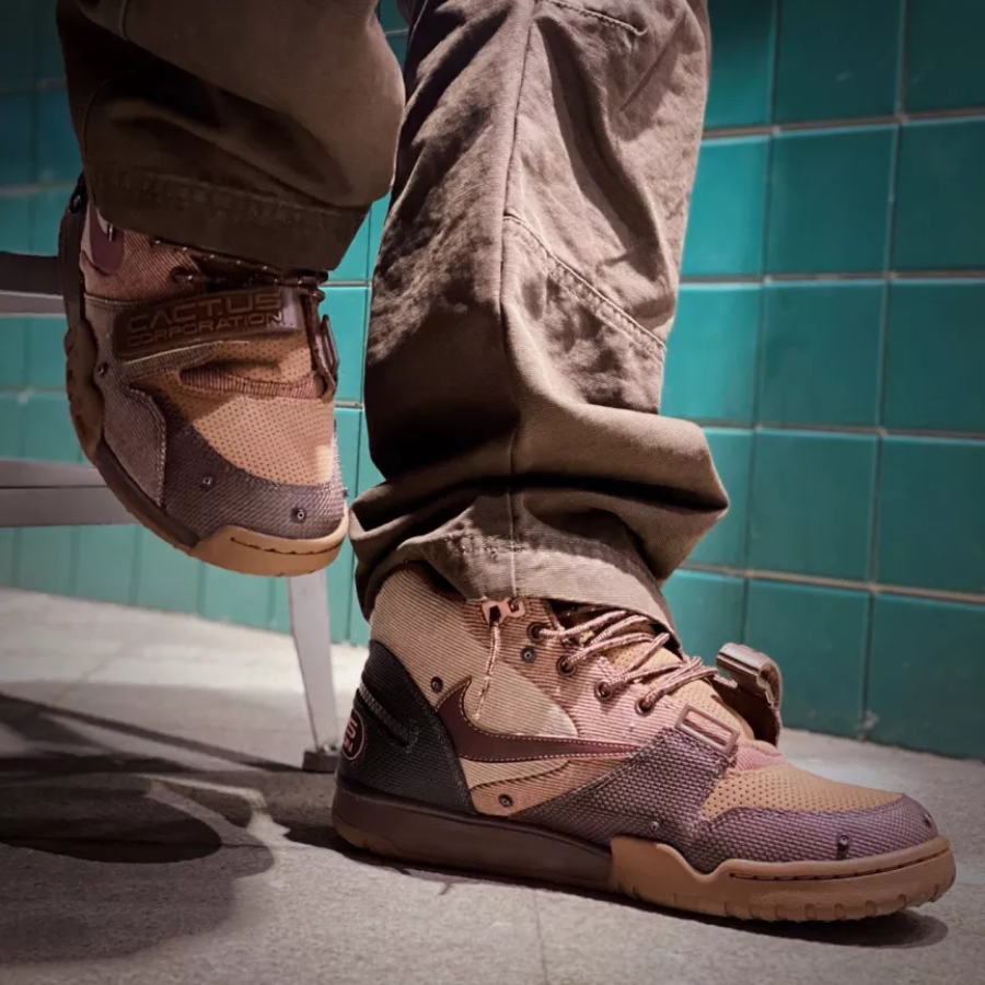 Giày Nike Air Trainer 1 Travis Scott 'Wheat' DR7515-200 - Ảnh 2