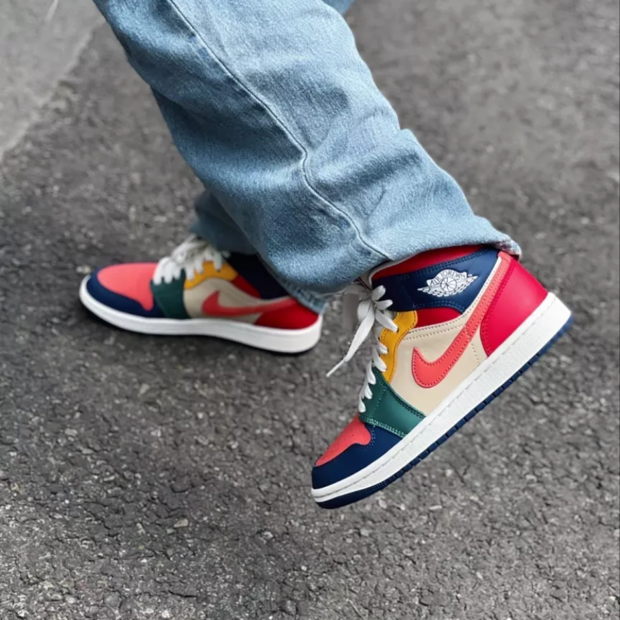 Giày Nike Air Jordan 1 Mid SE 'Multi Color' DN3738-400 - Ảnh 5