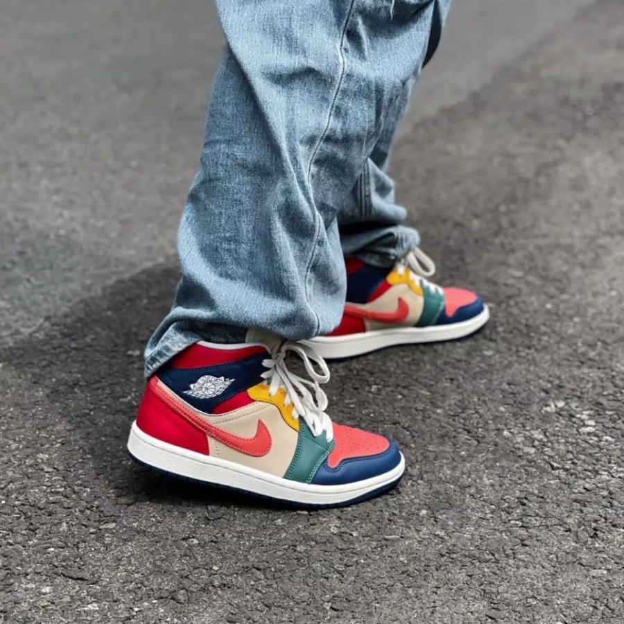Giày Nike Air Jordan 1 Mid SE 'Multi Color' DN3738-400 - Ảnh 6