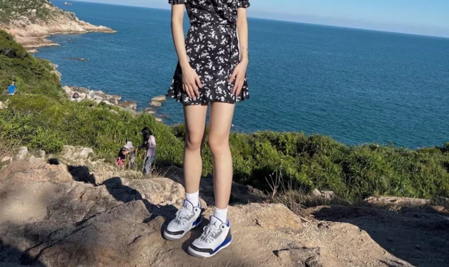 Giày Nike Air Jordan 3 Retro GS 'Racer Blue' 398614-145 - Ảnh 3