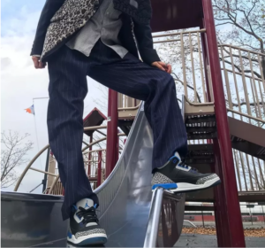 Alternative view of Giày Nike Air Jordan 3 Retro BG 'Sport Blue' 398614-007