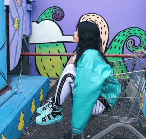 Alternative view of Giày Nike Air More Uptempo GS 'Light Aqua' 415082-403