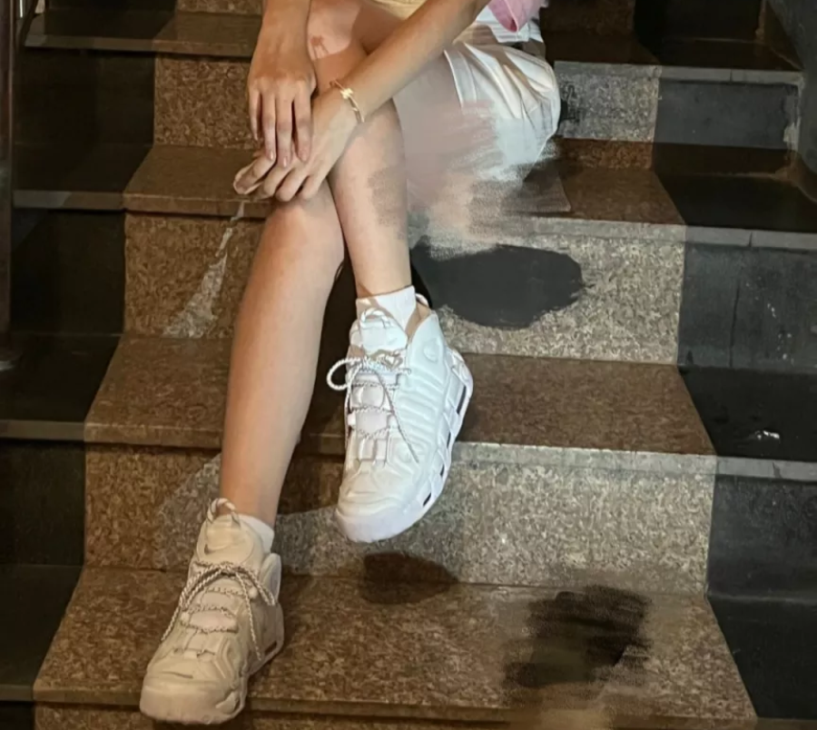 Giày Nike Air More Uptempo 'Triple White' 415082-102 - Ảnh 5