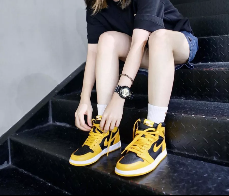 Giày Nike Air Jordan 1 Retro High OG GS 'Pollen' 575441-701 - Ảnh 4