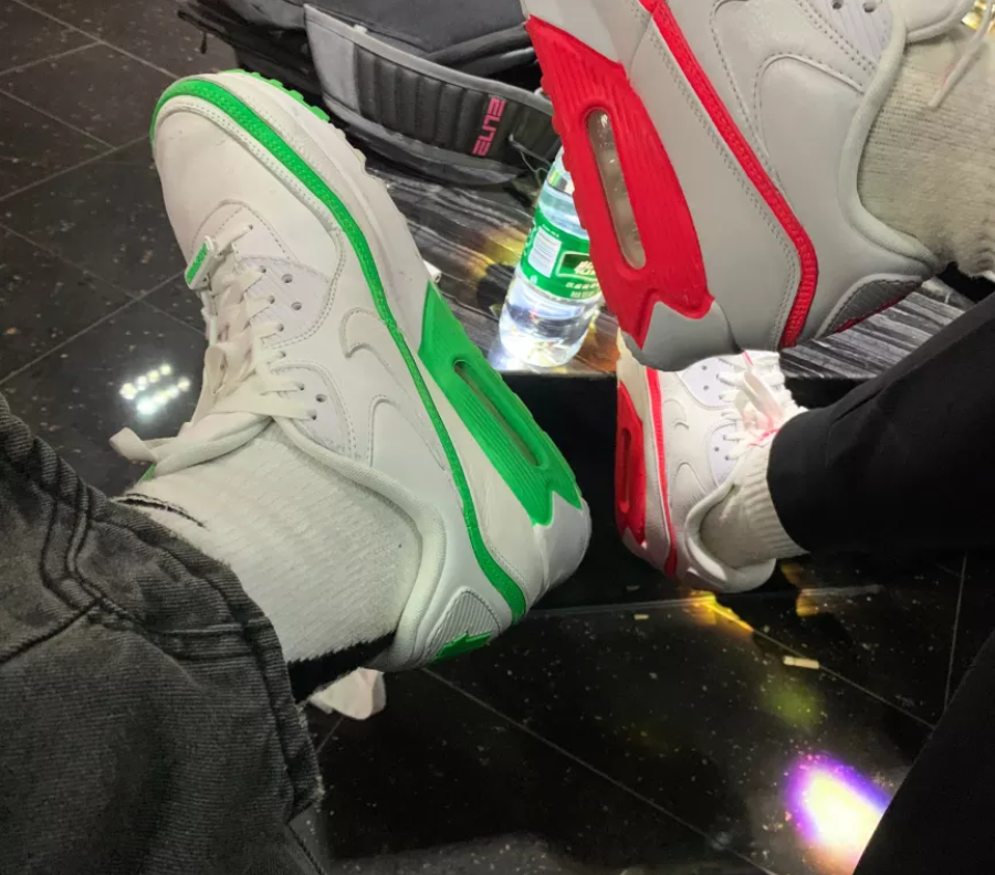 Giày Nike Undefeated x Air Max 90 'White Green Spark' CJ7197-104 - Ảnh 4