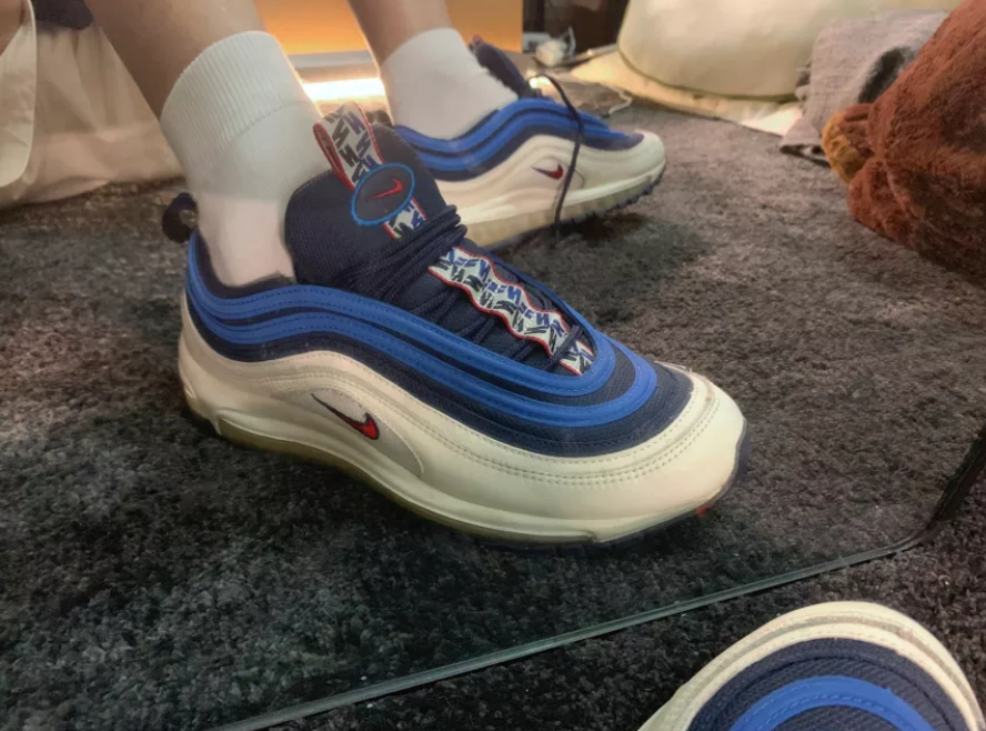 Giày Nike Air Max 97 SE 'Blue Nebula' AQ4126-400 - Ảnh 2