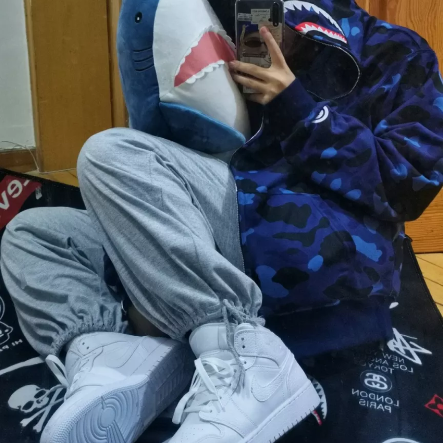 Giày Nike Air Jordan 1 Mid 'Triple White' 554725-130 - Ảnh 6