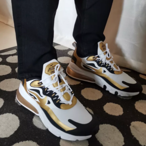 Alternative view of Giày Nike Air Max 270 React 'Metallic Gold' CW7298-100
