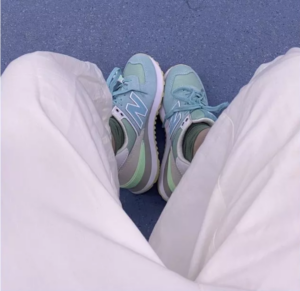 Alternative view of Giày New Balance Wmns B 'Green Grey White' WL574TAB