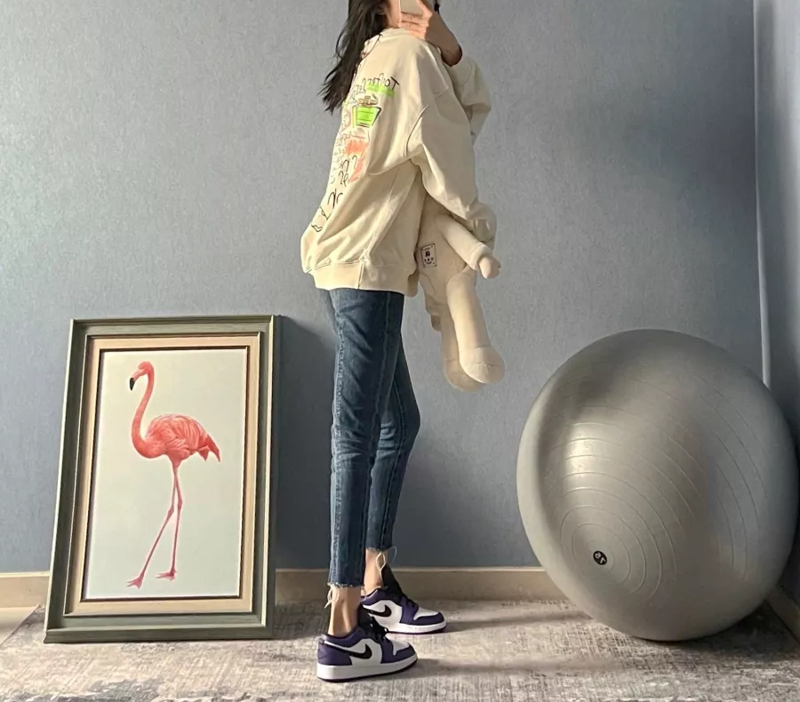 Giày Nike Air Jordan 1 Low 'Court Purple' 553558-500 - Ảnh 5