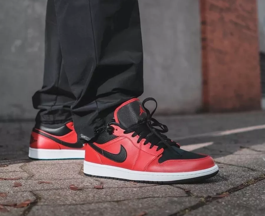 Giày Nike Air Jordan 1 Low 'Reverse Bred' 553558-605 - Ảnh 3