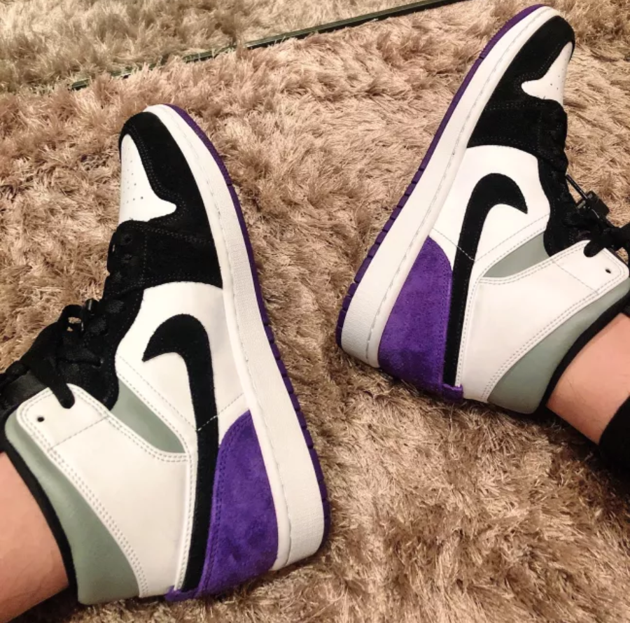 Giày Nike Air Jordan 1 Mid 8 SE 'Varsity Purple' 852542-105 - Ảnh 2