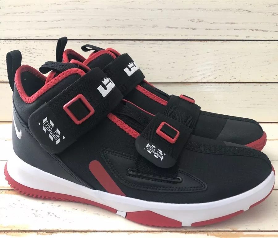 Giày Nike LeBron Soldier 13 GS 'Bred' AR7585-003 - Ảnh 5