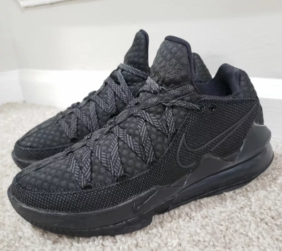 Giày Nike LeBron 17 Low 'Triple Black' CD5007-003 - Ảnh 6