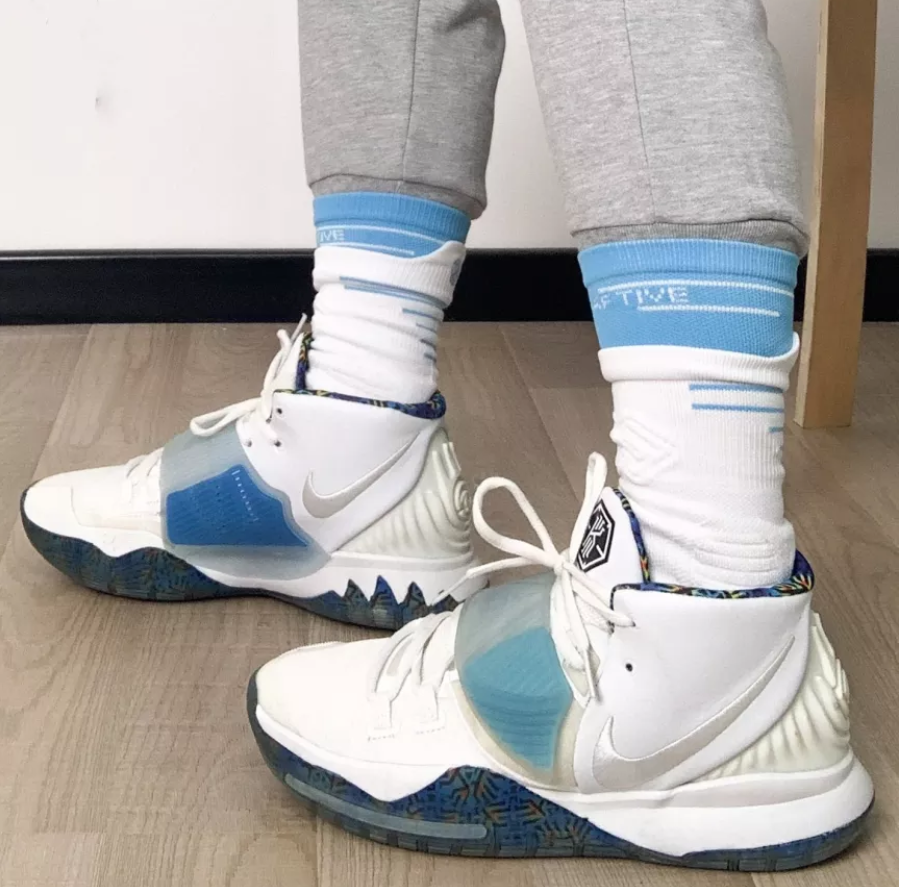 Giày Nike Kyrie 6 'White Sapphire Crimson' BQ5599-146 - Ảnh 4