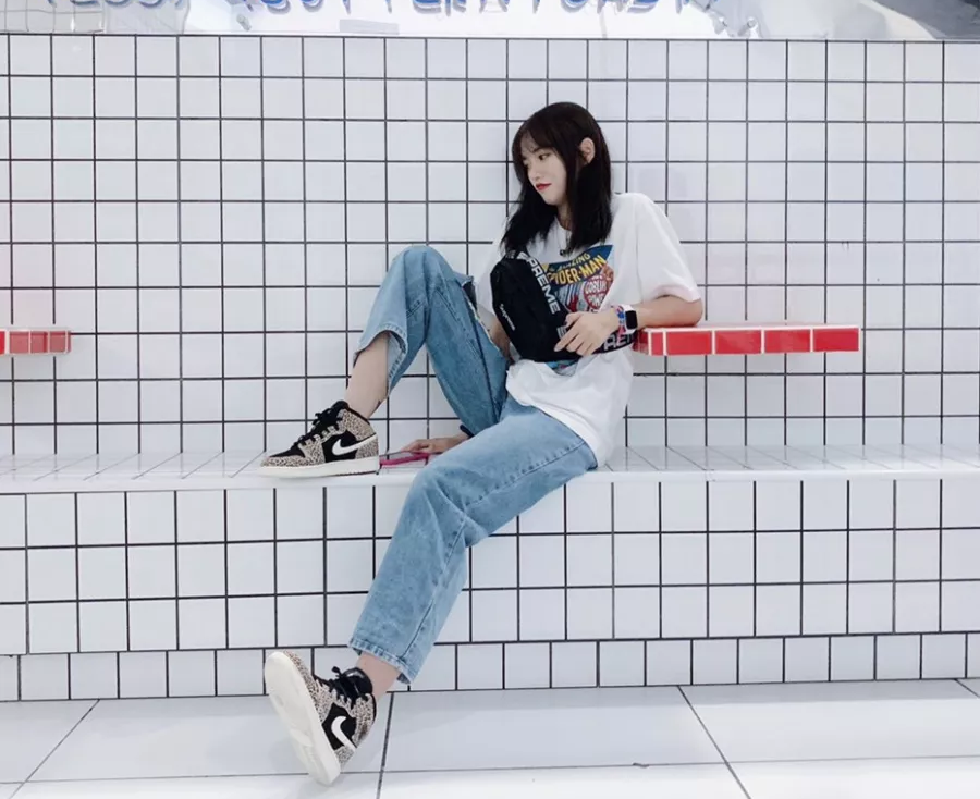 Giày Nike Air Jordan 1 Mid SE GS 'Leopard' BQ6931-021 - Ảnh 7