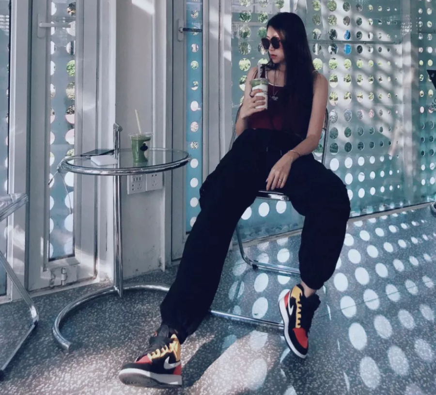 Giày Nike Air Jordan 1 Mid SE GS 'Amarillo Team Orange' BQ6931-087 - Ảnh 8