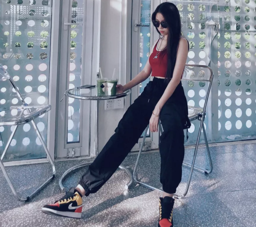 Giày Nike Air Jordan 1 Mid SE GS 'Amarillo Team Orange' BQ6931-087 - Ảnh 7