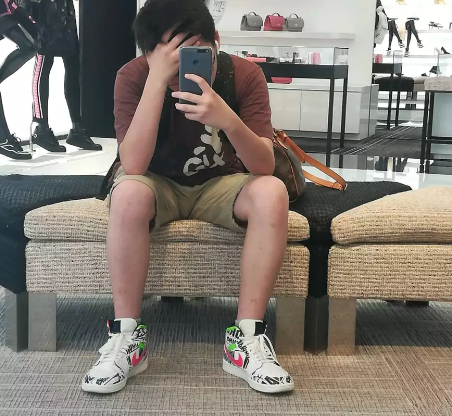 Giày Nike Air Jordan 1 Mid 'Over Print Logos' 554724-119 - Ảnh 3