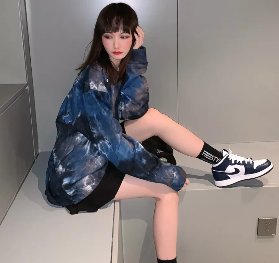 Giày Nike Air Jordan 1 Mid 'Obsidian' 554724-174 - Ảnh 3