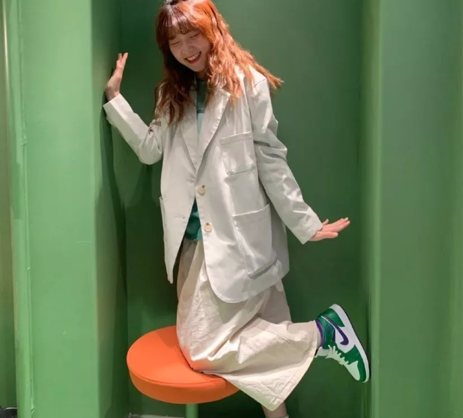 Giày Nike Air Jordan 1 Mid GS 'Hulk' 554725-300 - Ảnh 2