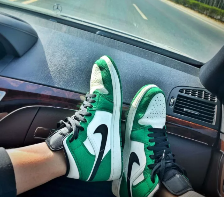 Giày Nike Air Jordan 1 Mid 'Pine Green' 852542-301 - Ảnh 3