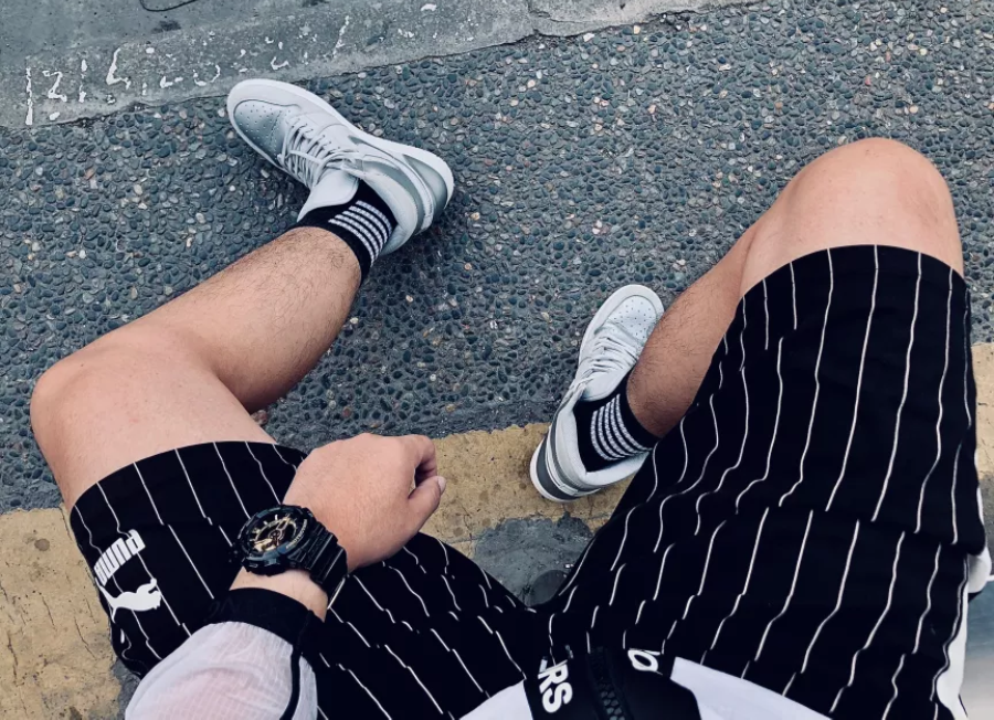 Giày Nike Air Jordan 1 Mid BG 'Wolf Grey' 554725-033 - Ảnh 6