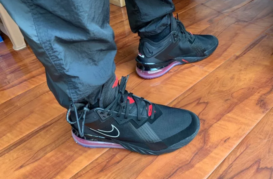 Giày Nike LeBron 18 Low EP 'Bred' CV7564-001 - Ảnh 8
