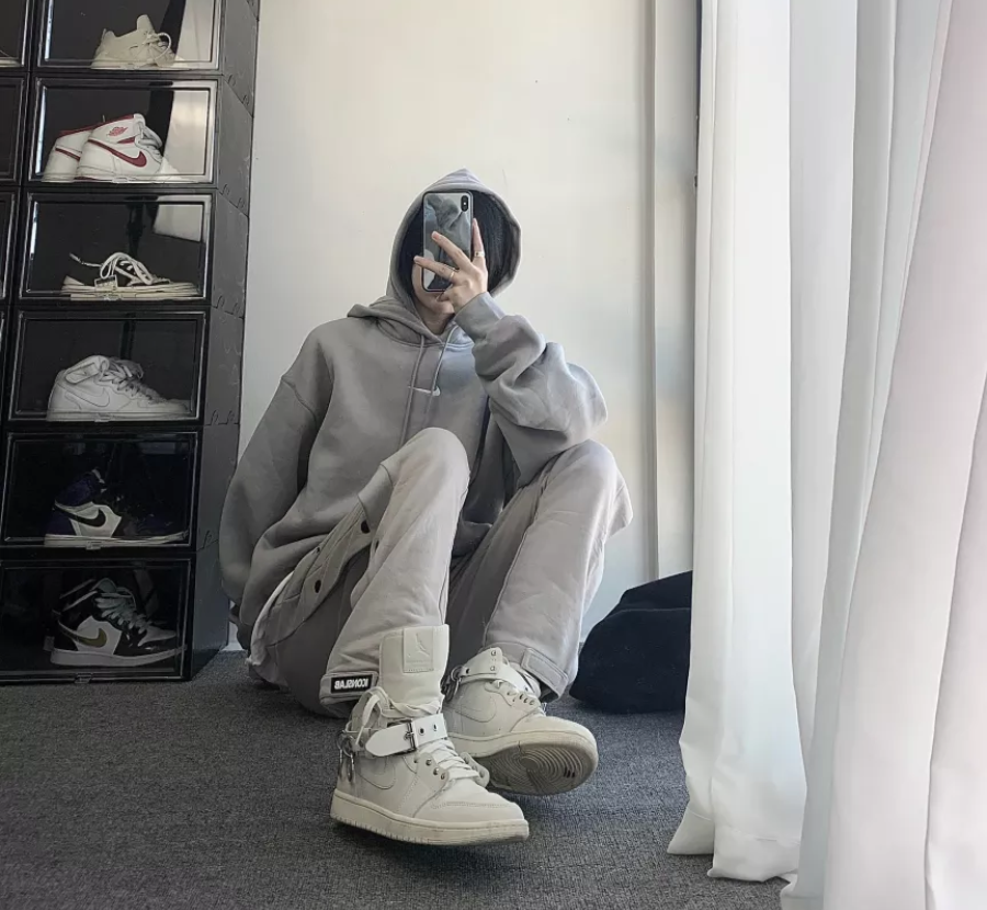 Giày Nike Comme des Garçons x Air Jordan 1 Retro Strap High 'White' CN5738-100 - Ảnh 2