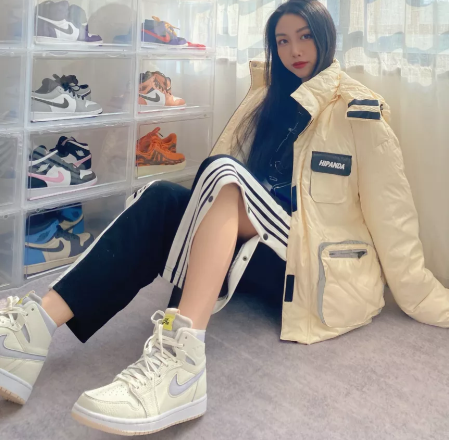 Giày Nike Wmns Air Jordan 1 High Zoom 'Pearl White' CT0979-107 - Ảnh 5