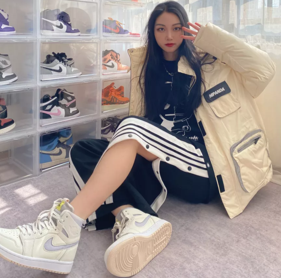 Giày Nike Wmns Air Jordan 1 High Zoom 'Pearl White' CT0979-107 - Ảnh 4