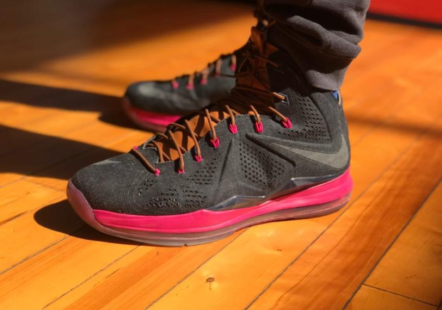 Giày Nike LeBron 10 EXT Denim QS 'Denim' 597806-400 - Ảnh 3