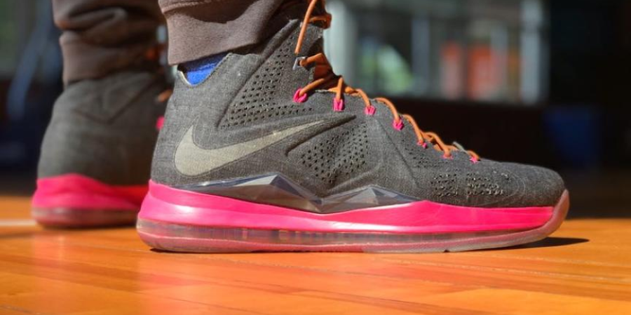 Giày Nike LeBron 10 EXT Denim QS 'Denim' 597806-400 - Ảnh 9