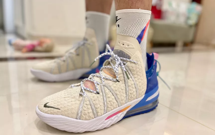 Giày Nike LeBron 18 'Los Angeles By Day' DB8148-200 - Ảnh 5