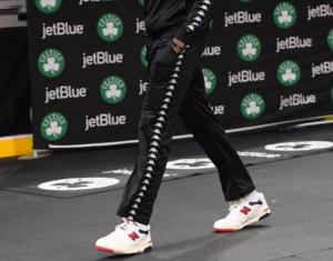 Alternative view of Giày New Balance Aimé Leon Dore x 550 'Red Navy' BB550A3