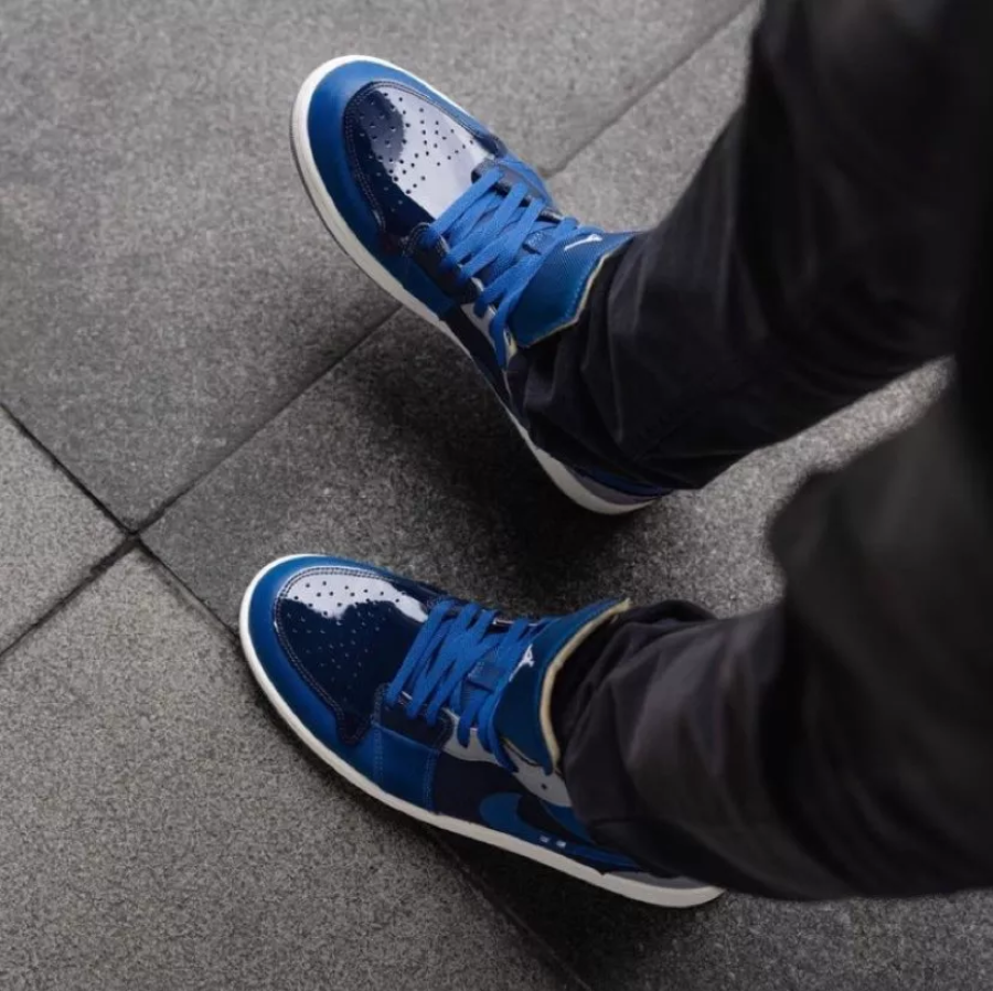 Giày Nike Air Jordan 1 Low SE Craft 'French Blue' DR8867-400 - Ảnh 3