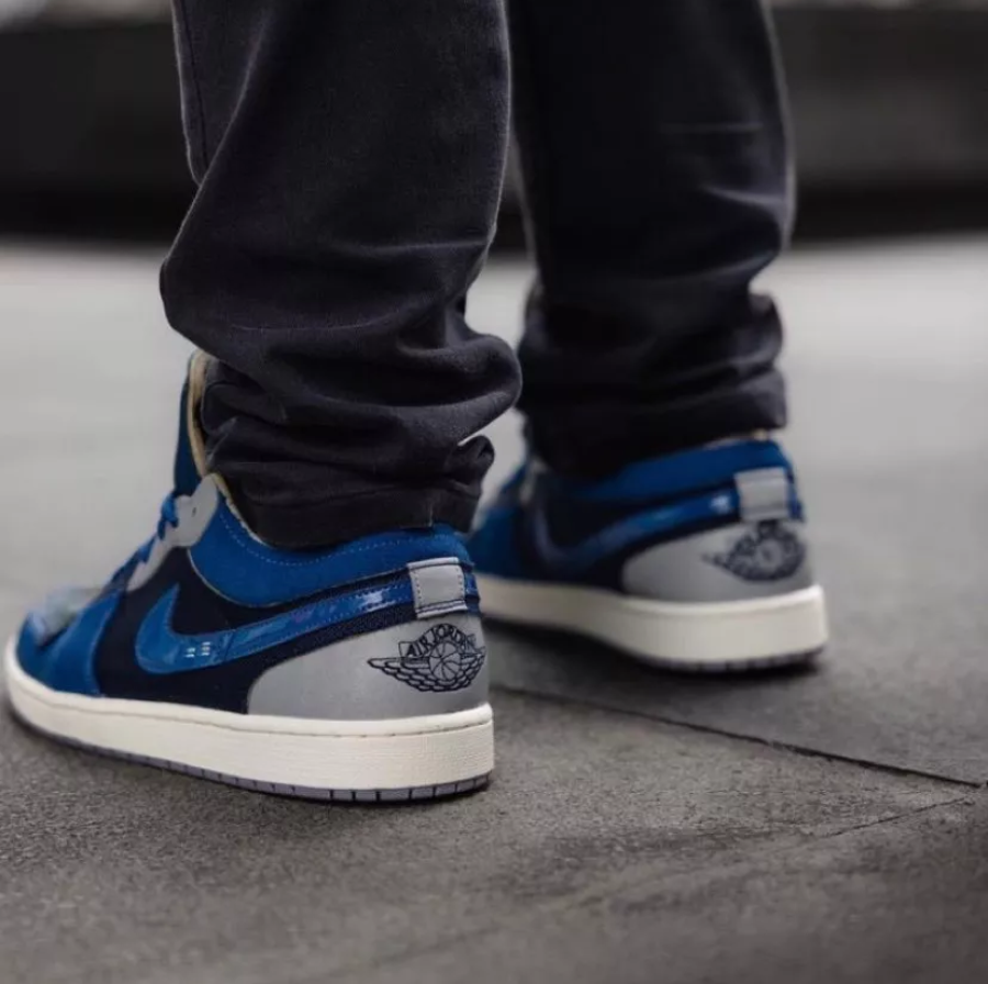 Giày Nike Air Jordan 1 Low SE Craft 'French Blue' DR8867-400 - Ảnh 4