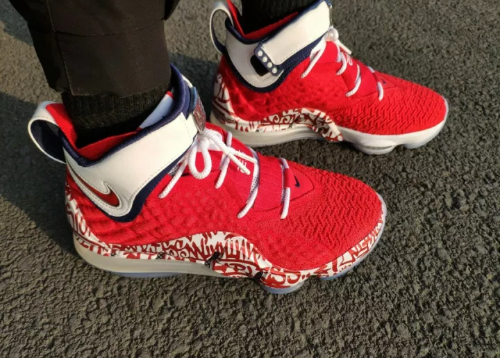 Giày Nike LeBron 17 EP 'LeBron 4 Red Graffiti' CT6052-600 - Ảnh 7