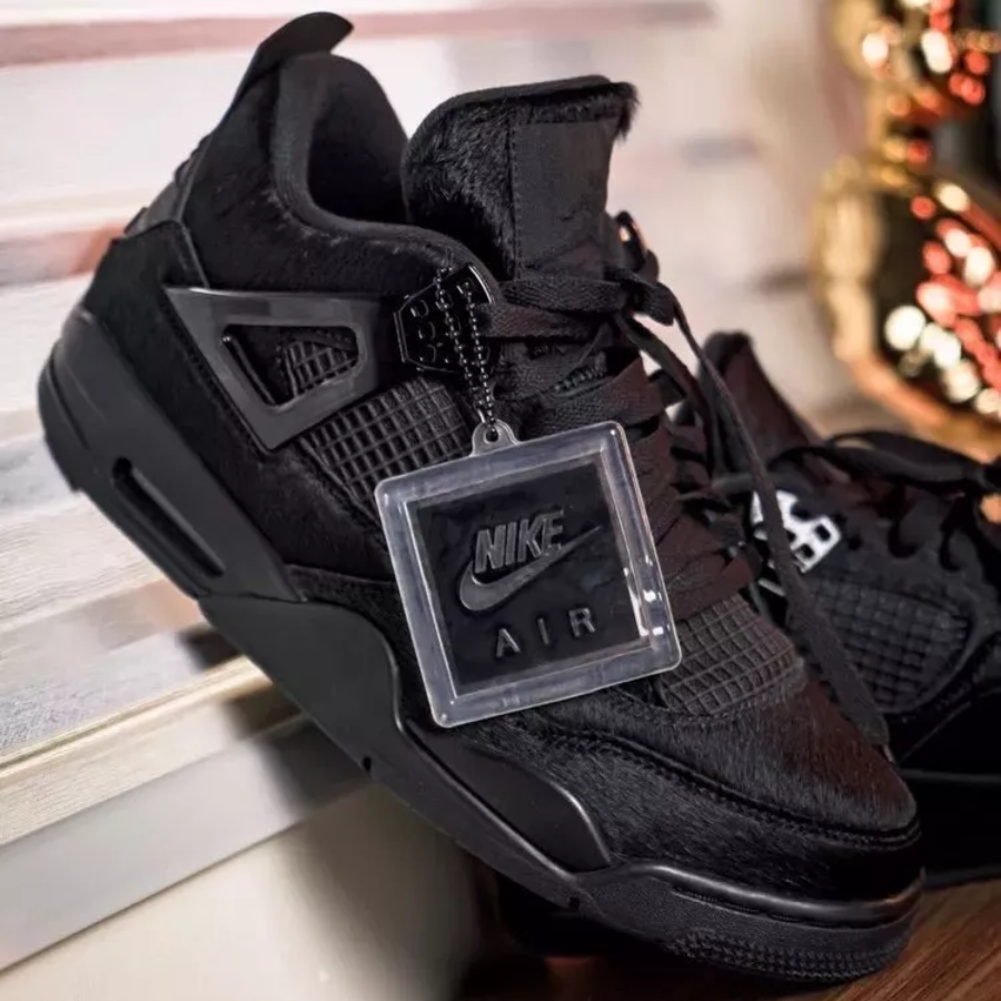 Giày Golf Nike Air Jordan 4 Golf 'Black Cat' CU9981-001 - Ảnh 6