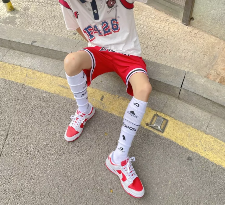 Giày Nike Dunk Low 'White University Red' DD1391-600 - Ảnh 2