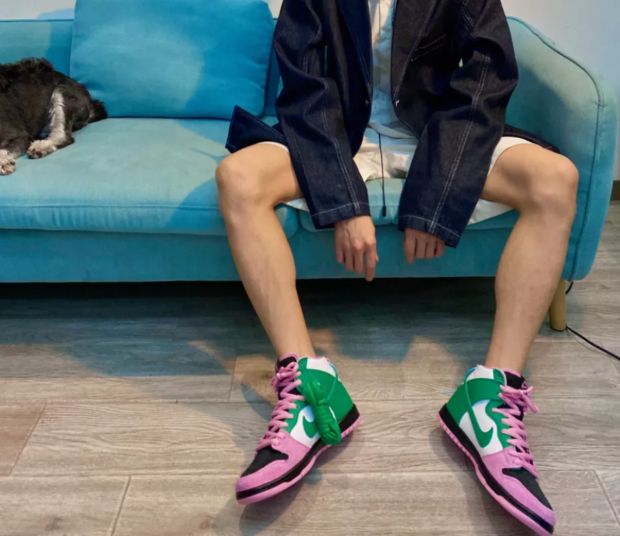 Giày Nike Dunk High Pro 'Premium SB Invert Celtics' CU7349-001 - Ảnh 3