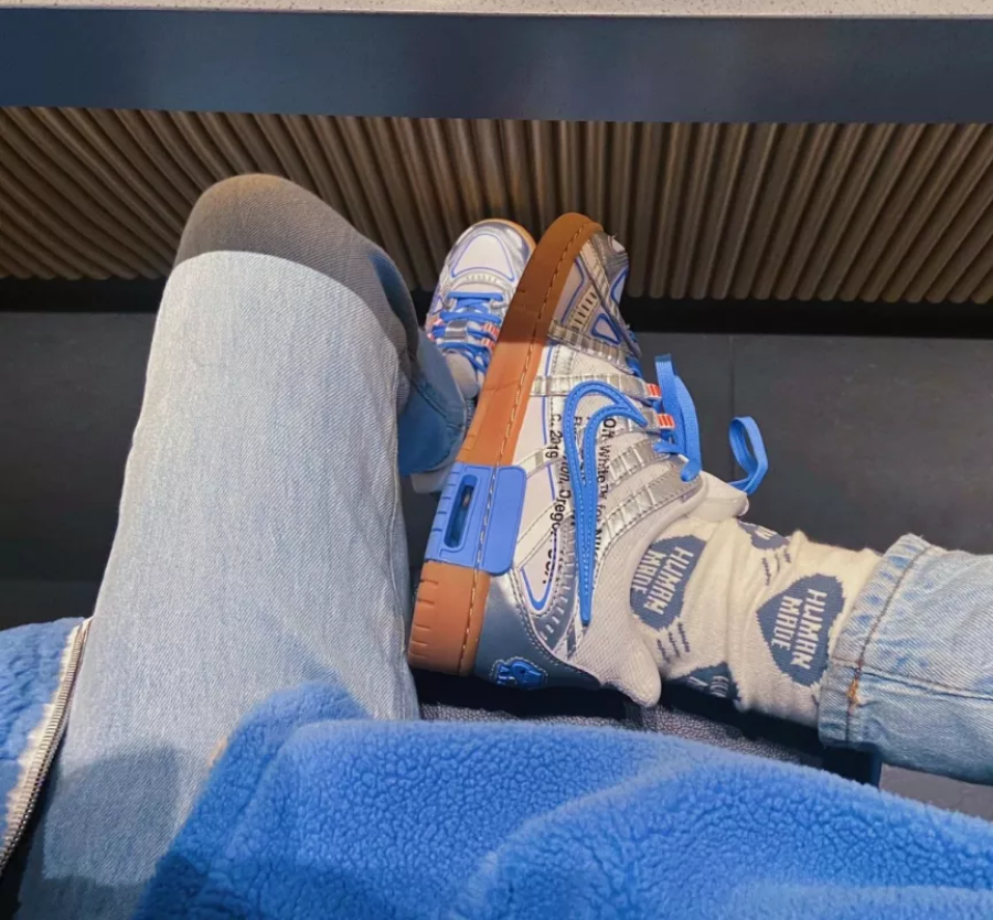 Giày Off-White x Nike Air Rubber Dunk 'University Blue' CU6015-100 - Ảnh 3